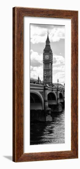 View of Big Ben from across the Westminster Bridge - Thames River - London - Door Poster-Philippe Hugonnard-Framed Photographic Print