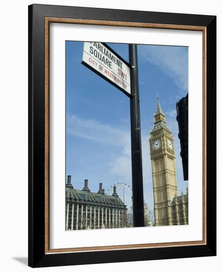 View of Big Ben, Parliament Square, London, England, United Kingdom-Ethel Davies-Framed Photographic Print