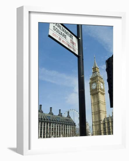 View of Big Ben, Parliament Square, London, England, United Kingdom-Ethel Davies-Framed Photographic Print