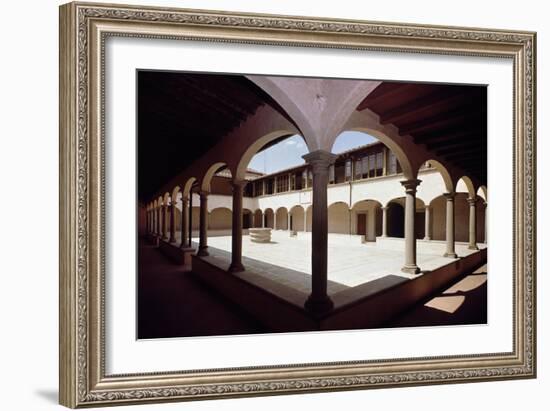 View of Big Cloister, Convent of Saint Francis, Fiesole, Tuscany, Italy-null-Framed Giclee Print