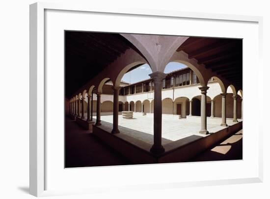 View of Big Cloister, Convent of Saint Francis, Fiesole, Tuscany, Italy-null-Framed Giclee Print