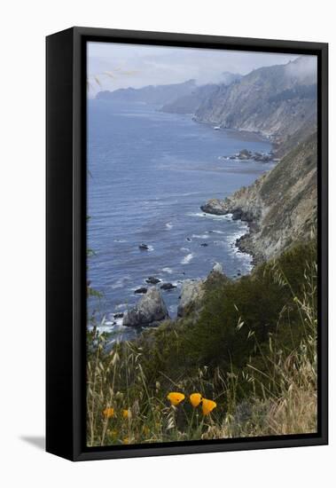 View of Big Sur coastline in California, USA-Natalie Tepper-Framed Stretched Canvas