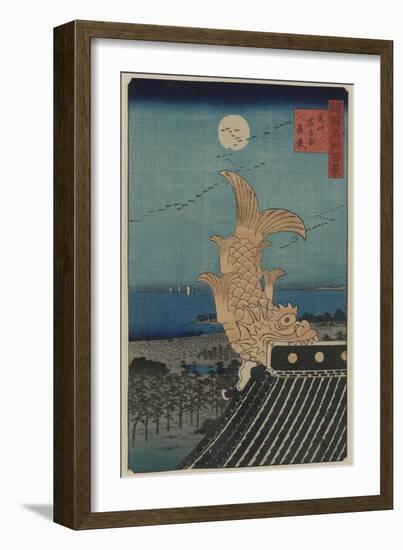 View of Bishu Nagoya-Ando Hiroshige-Framed Art Print