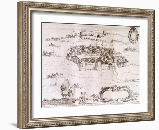 View of Bitetto, from the Kingdom of Naples in Perspective-Giovan Battista Pacichelli-Framed Giclee Print