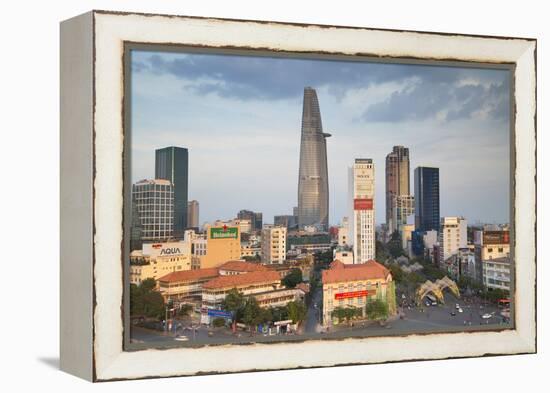 View of Bitexco Financial Tower and City Skyline, Ho Chi Minh City, Vietnam, Indochina-Ian Trower-Framed Premier Image Canvas