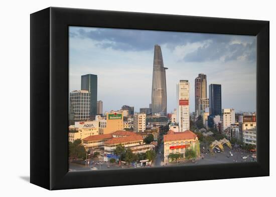 View of Bitexco Financial Tower and City Skyline, Ho Chi Minh City, Vietnam, Indochina-Ian Trower-Framed Premier Image Canvas