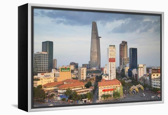 View of Bitexco Financial Tower and City Skyline, Ho Chi Minh City, Vietnam, Indochina-Ian Trower-Framed Premier Image Canvas
