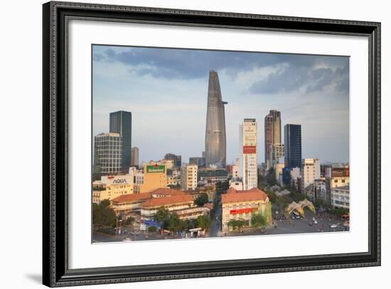 View of Bitexco Financial Tower and City Skyline, Ho Chi Minh City, Vietnam, Indochina-Ian Trower-Framed Photographic Print