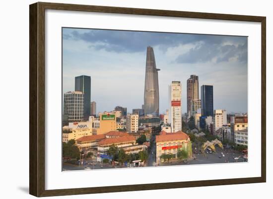 View of Bitexco Financial Tower and City Skyline, Ho Chi Minh City, Vietnam, Indochina-Ian Trower-Framed Photographic Print