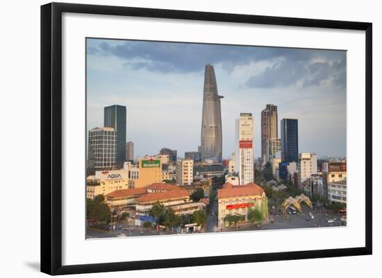 View of Bitexco Financial Tower and City Skyline, Ho Chi Minh City, Vietnam, Indochina-Ian Trower-Framed Photographic Print