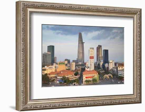 View of Bitexco Financial Tower and City Skyline, Ho Chi Minh City, Vietnam, Indochina-Ian Trower-Framed Photographic Print