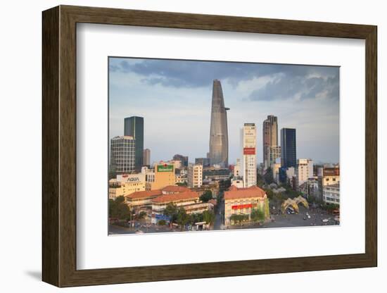 View of Bitexco Financial Tower and City Skyline, Ho Chi Minh City, Vietnam, Indochina-Ian Trower-Framed Photographic Print