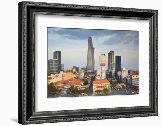 View of Bitexco Financial Tower and City Skyline, Ho Chi Minh City, Vietnam, Indochina-Ian Trower-Framed Photographic Print