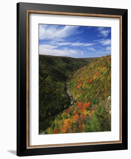 View of Blackwater Canyon in Autumn, Blackwater Falls State Park, West Virginia, USA-Adam Jones-Framed Photographic Print