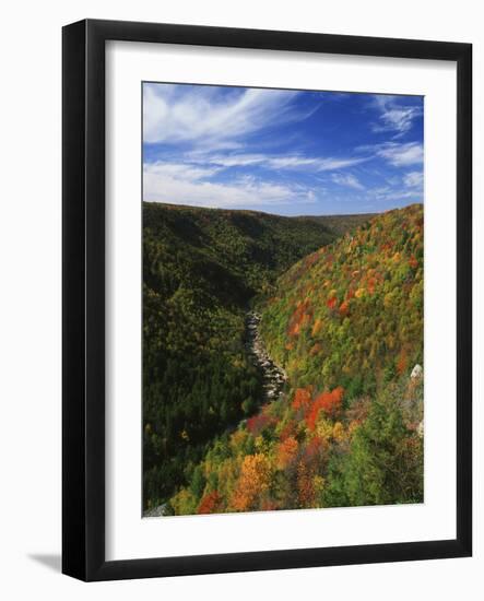 View of Blackwater Canyon in Autumn, Blackwater Falls State Park, West Virginia, USA-Adam Jones-Framed Photographic Print