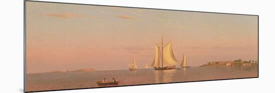 View of Boston Harbour Near Castle Island, 1872-Francis Augustus Silva-Mounted Giclee Print