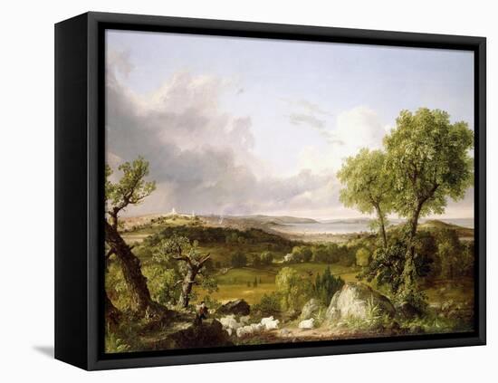 View of Boston-Thomas Cole-Framed Premier Image Canvas