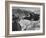 View of Boulder Dam, 726 Ft. High with Lake Mead, 115 Miles Long, Stretching Out in the Background-Andreas Feininger-Framed Photographic Print