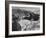 View of Boulder Dam, 726 Ft. High with Lake Mead, 115 Miles Long, Stretching Out in the Background-Andreas Feininger-Framed Photographic Print