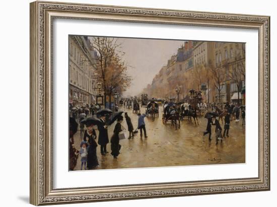 View of Boulevards-Jean Béraud-Framed Giclee Print