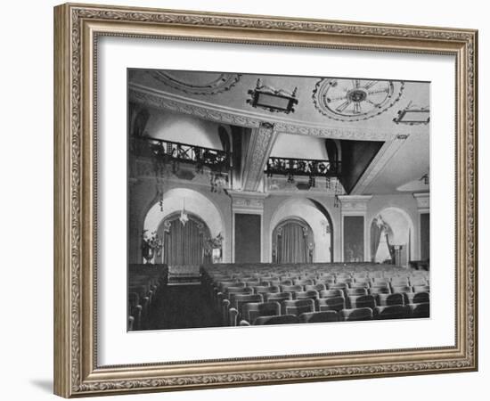 View of box and orchestra foyers from the stage, Regent Theatre, Brighton, Sussex, 1922-null-Framed Photographic Print