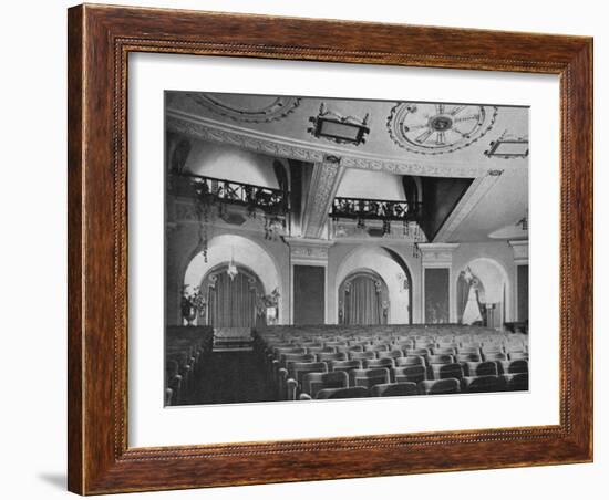 View of box and orchestra foyers from the stage, Regent Theatre, Brighton, Sussex, 1922-null-Framed Photographic Print