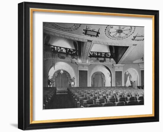 View of box and orchestra foyers from the stage, Regent Theatre, Brighton, Sussex, 1922-null-Framed Photographic Print