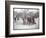 View of Boys Playing Basketball on a Court at Tompkins Square Park on Arbor Day, New York, 1904-Byron Company-Framed Giclee Print