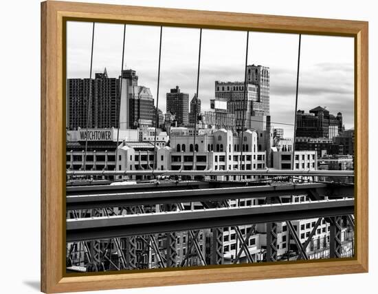 View of Brooklyn Bridge of the Watchtower Building-Philippe Hugonnard-Framed Premier Image Canvas