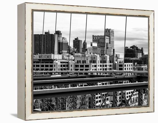 View of Brooklyn Bridge of the Watchtower Building-Philippe Hugonnard-Framed Premier Image Canvas