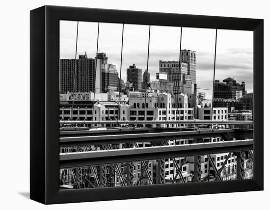 View of Brooklyn Bridge of the Watchtower Building-Philippe Hugonnard-Framed Premier Image Canvas