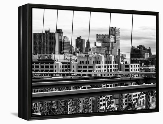 View of Brooklyn Bridge of the Watchtower Building-Philippe Hugonnard-Framed Premier Image Canvas