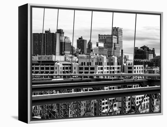 View of Brooklyn Bridge of the Watchtower Building-Philippe Hugonnard-Framed Premier Image Canvas