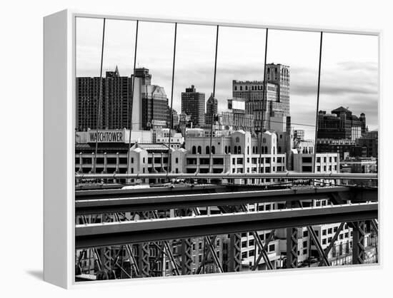 View of Brooklyn Bridge of the Watchtower Building-Philippe Hugonnard-Framed Premier Image Canvas