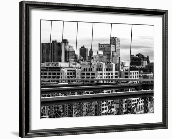 View of Brooklyn Bridge of the Watchtower Building-Philippe Hugonnard-Framed Photographic Print