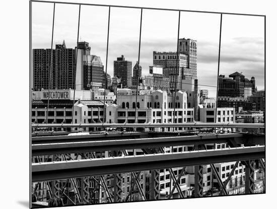 View of Brooklyn Bridge of the Watchtower Building-Philippe Hugonnard-Mounted Photographic Print