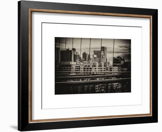 View of Brooklyn Bridge of the Watchtower Building-Philippe Hugonnard-Framed Art Print