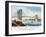 View of Brooklyn Bridge-Currier & Ives-Framed Giclee Print