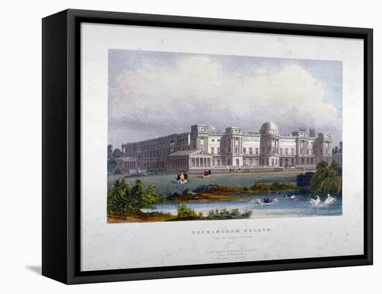 View of Buckingham Palace, Westminster, London, C1830-null-Framed Premier Image Canvas