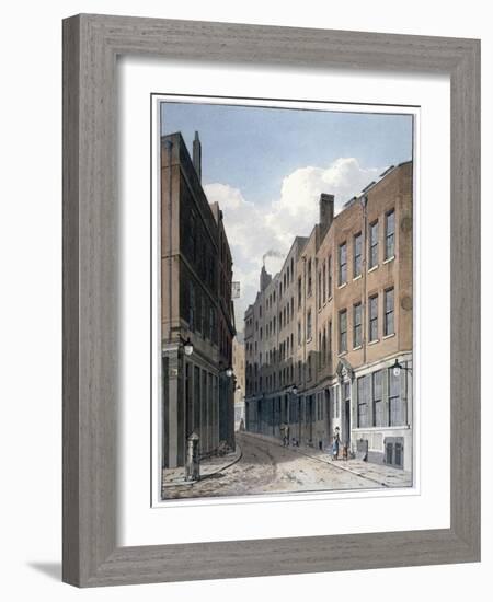 View of Bucklersbury, City of London, C1810-George Shepherd-Framed Giclee Print