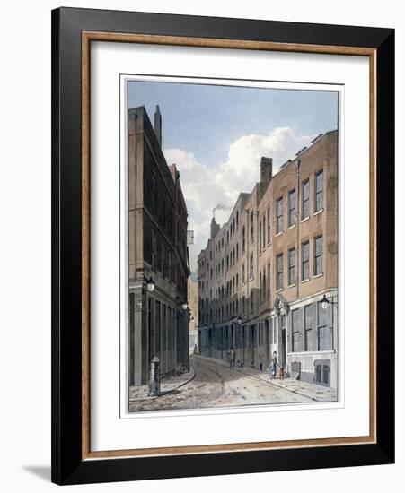 View of Bucklersbury, City of London, C1810-George Shepherd-Framed Giclee Print
