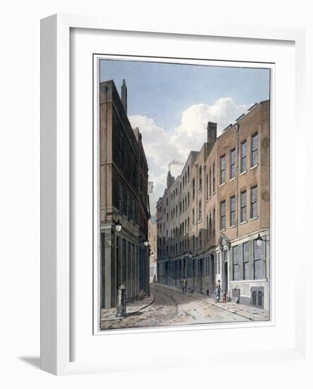 View of Bucklersbury, City of London, C1810-George Shepherd-Framed Giclee Print