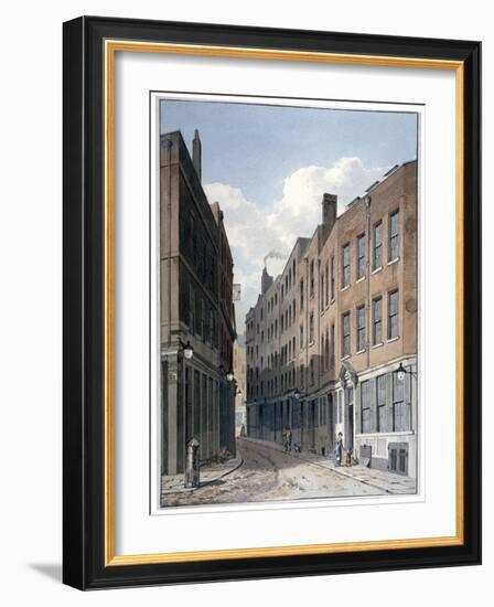 View of Bucklersbury, City of London, C1810-George Shepherd-Framed Giclee Print