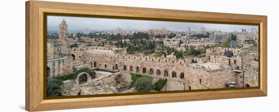 View of buildings in an Old City, Jerusalem, Israel-null-Framed Premier Image Canvas