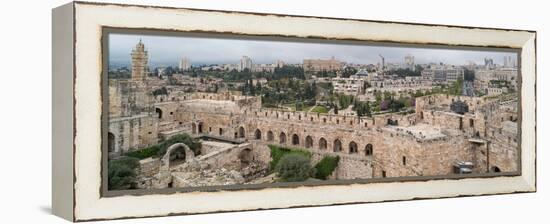 View of buildings in an Old City, Jerusalem, Israel-null-Framed Premier Image Canvas