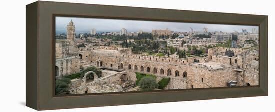 View of buildings in an Old City, Jerusalem, Israel-null-Framed Premier Image Canvas