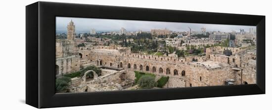 View of buildings in an Old City, Jerusalem, Israel-null-Framed Premier Image Canvas