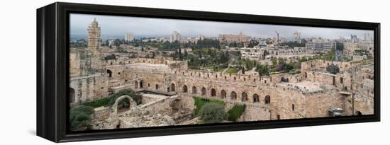 View of buildings in an Old City, Jerusalem, Israel-null-Framed Premier Image Canvas