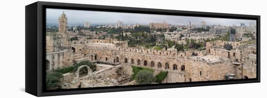 View of buildings in an Old City, Jerusalem, Israel-null-Framed Premier Image Canvas