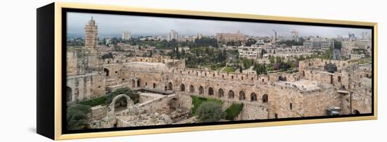 View of buildings in an Old City, Jerusalem, Israel-null-Framed Premier Image Canvas